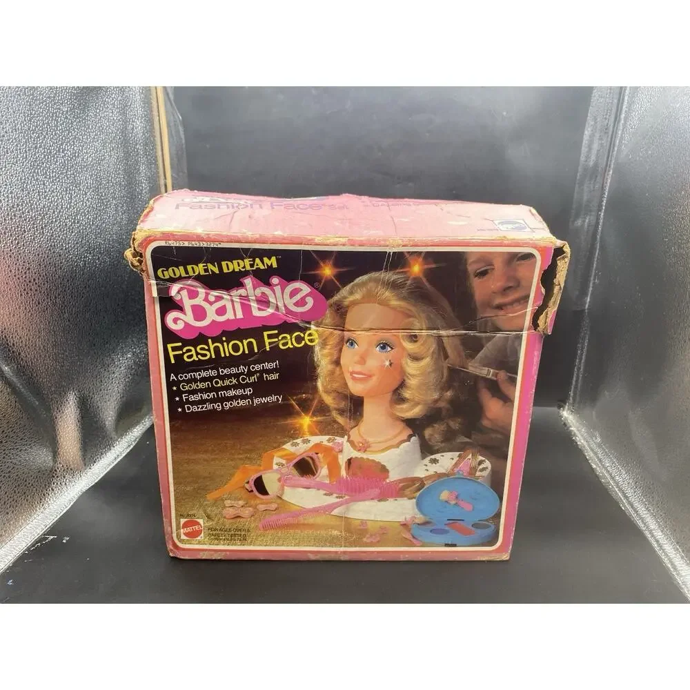 VTG 1980 Golden Dream Barbie Fashion Face For Parts Head / Original Box Only